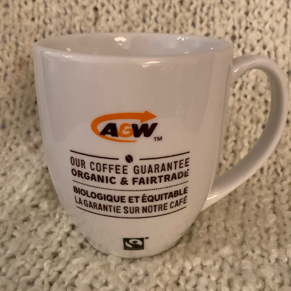 A&W coffee or tea mug.